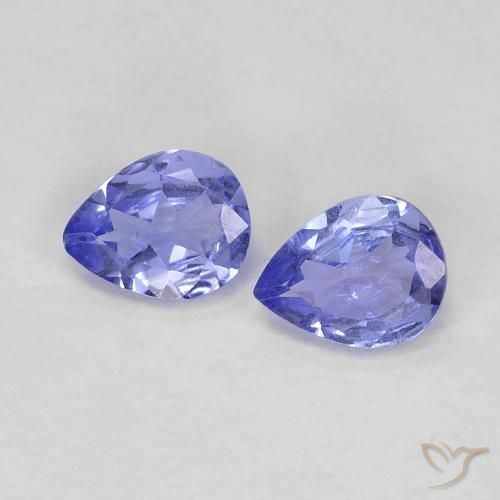 0.56ctw Natural Azul médio Tanzanita, Formato de pêra, VS