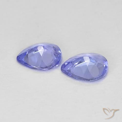 Pedras preciosas de Tanzanita Azul médio natural de 0.56 ct, Formato de pêra, VS