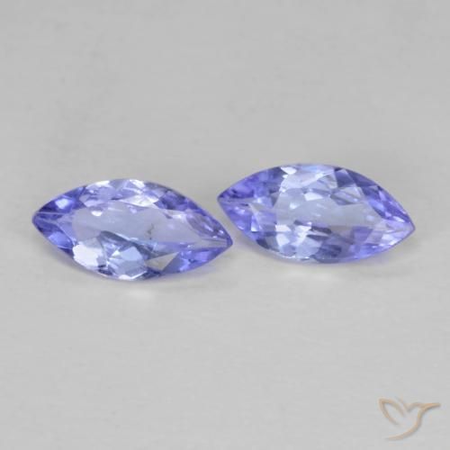 Pedras preciosas de Tanzanita Violeta Azul natural de 0.67 ct, Marquesa, VS