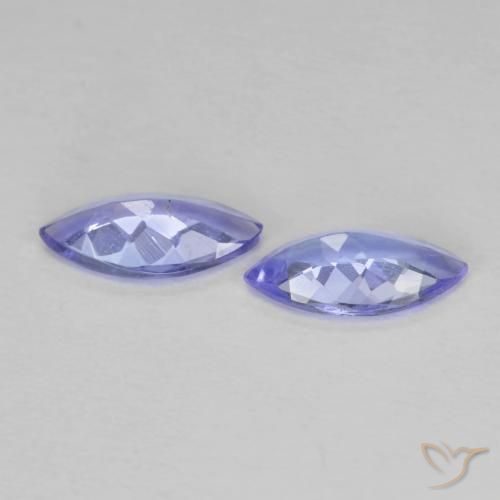 Pedras preciosas de Tanzanita Violeta Azul natural de 0.67 ct, Marquesa, VS