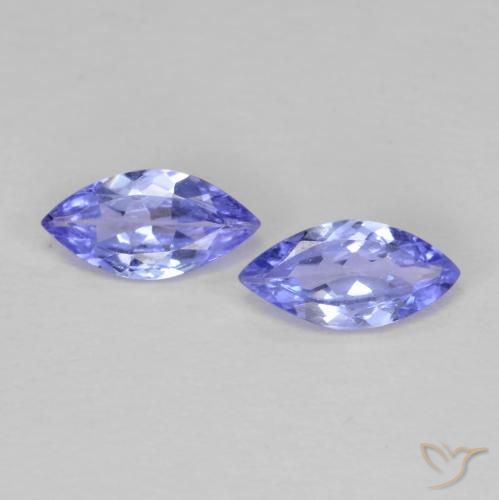 0.63ctw Natural Violeta Azul Tanzanita, Marquesa, VVS-VS