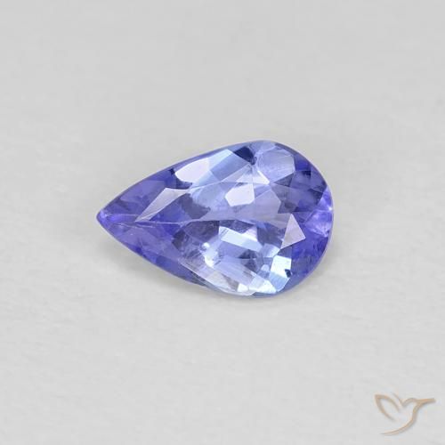 0.35ct Natural Azul Violeta Intenso Tanzanita, Formato de pêra, VS