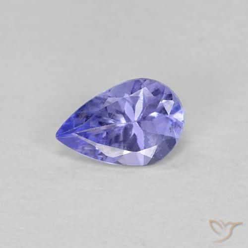 0.36ct Natural Azul Violeta Intenso Tanzanita, Formato de pêra, VVS-VS, Photo A