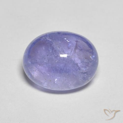 4.05ct Natural Azul prateado Tanzanita, oval, Transparente