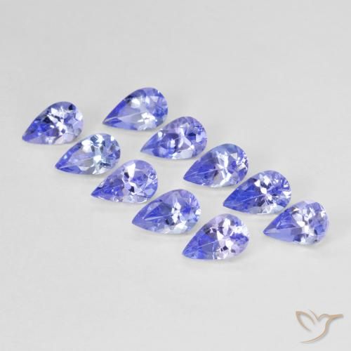 2.46ctw Natural azul intenso Tanzanita, Formato de pêra, VS