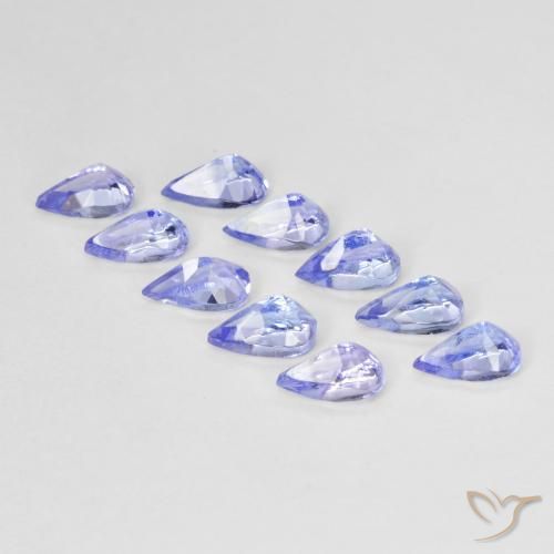 Pedras preciosas de Tanzanita azul intenso natural de 2.46 ct, Formato de pêra, VS