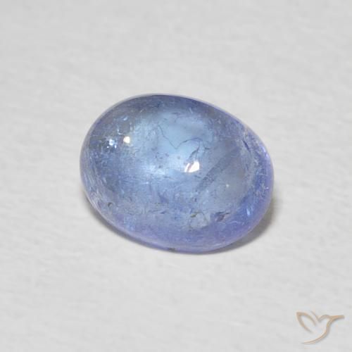 Tanzanita azul marinho claro Natural 1.63ct, oval, Transparente