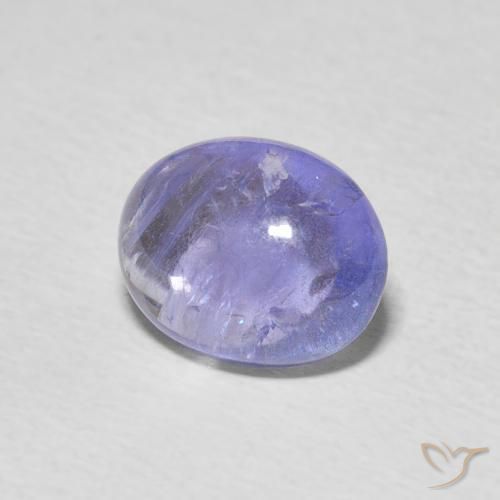 Tanzanita Azul Violeta Intenso Natural 3.45ct, oval, Transparente