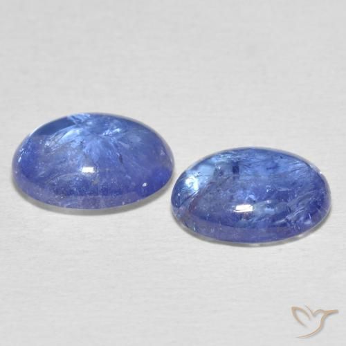 Pedras preciosas de Tanzanita Azul claro natural de 5.69 ct, oval, Transparente