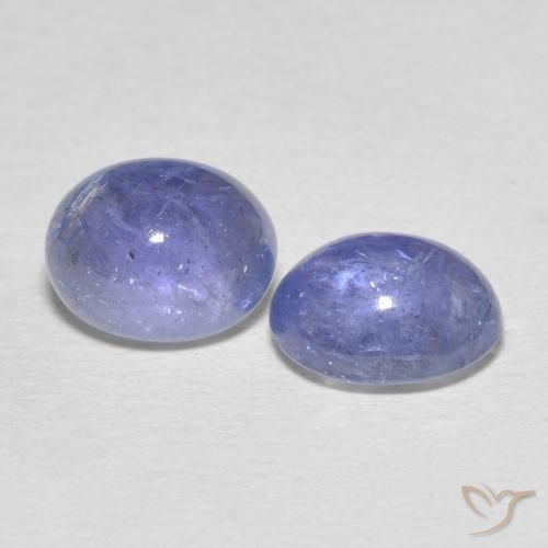 Pedras preciosas de Tanzanita Azul claro natural de 5.94 ct, oval, Transparente