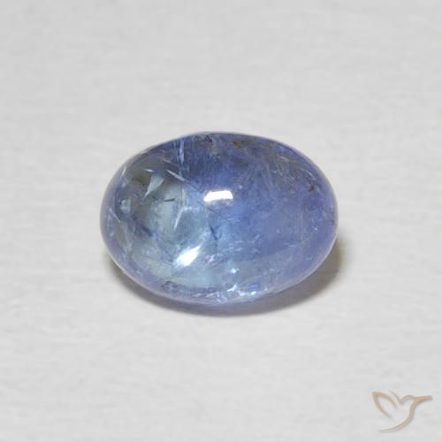 1.54ct Natural Azul Violeta Claro Tanzanita, oval, Transparente