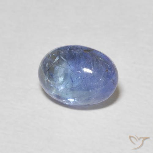 Tanzanita Azul Violeta Claro Natural 1.54ct, oval, Transparente