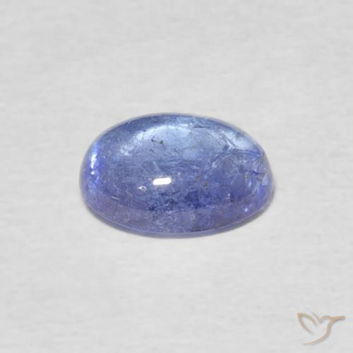 Tanzanita Azul púrpura claro Natural 1.53ct, oval, Transparente