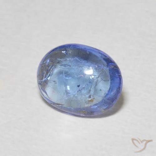 Tanzanita Azul Violeta Claro Natural 1.33ct, oval, Transparente