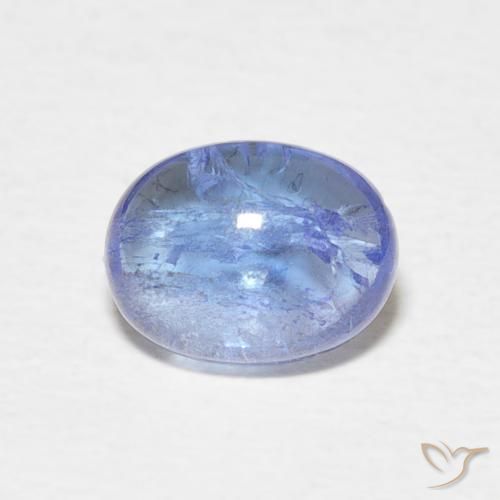 1.63ct Natural Azul claro Tanzanita, oval, Transparente