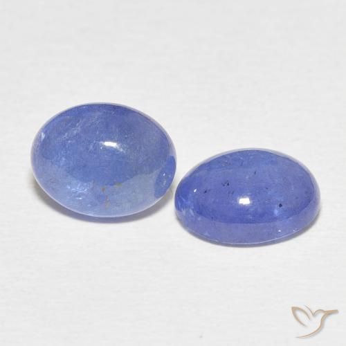 Pedras preciosas de Tanzanita Azul claro natural de 5.35 ct, oval, Translúcido