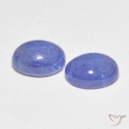 Pedras preciosas de Tanzanita Azul claro natural de 5.35 ct, oval, Translúcido