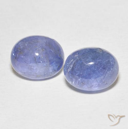 Pedras preciosas de tanzanita azul natural de 8,48 ct, corte oval, transparente