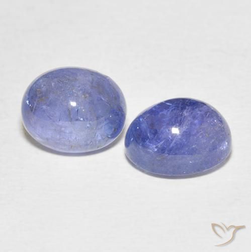Pedras preciosas de tanzanita azul natural de 8,48 ct, corte oval, transparente