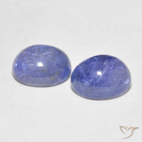 Pedras preciosas de tanzanita azul natural de 8,48 ct, corte oval, transparente