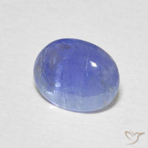 Tanzanita azul intenso Natural 1.69ct, oval, Translúcido