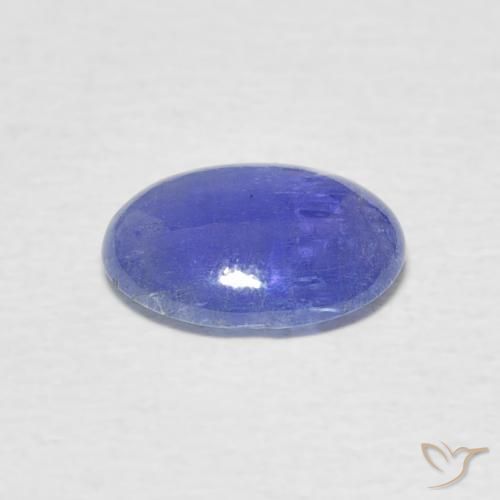 Tanzanita azul intenso Natural 1.69ct, oval, Translúcido