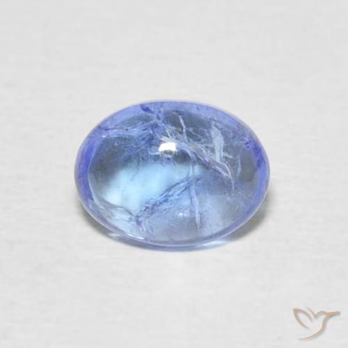 1.65ct Natural Azul claro Tanzanita, oval, Transparente