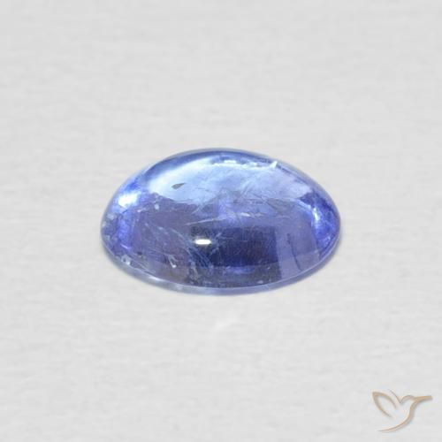Tanzanita Azul púrpura claro Natural 1.39ct, oval, Transparente