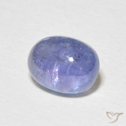 Tanzanita Azul púrpura claro Natural 3.01ct, oval, Transparente