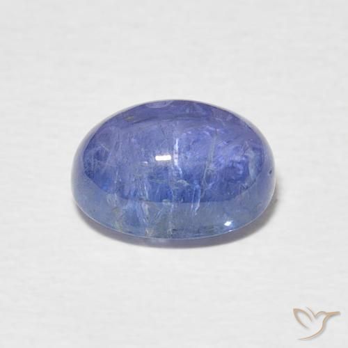 Tanzanita Azul púrpura claro Natural 3.01ct, oval, Transparente