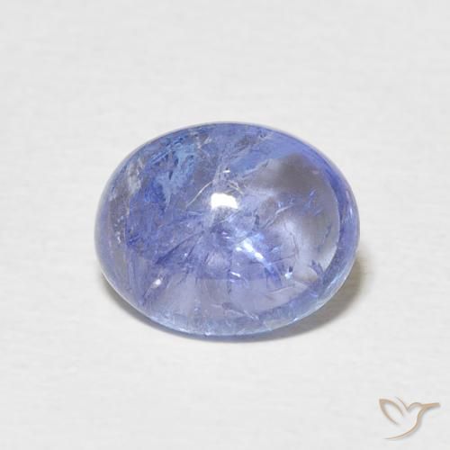3.25ct Natural Roxo Elétrico Azul Tanzanita, oval, Transparente