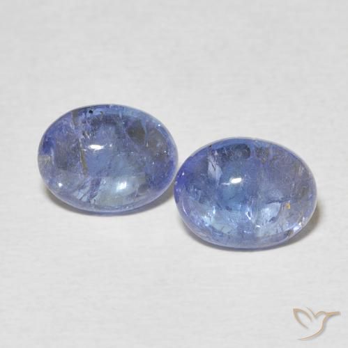4.48ctw Natural Azul púrpura claro Tanzanita, oval, Transparente