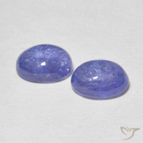 Pedras preciosas de Tanzanita Azul Violeta Intenso natural de 5.21 ct, oval, Transparente