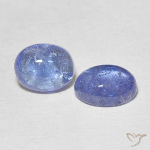Pedras preciosas de Tanzanita Azul claro natural de 4.77 ct, oval, Transparente