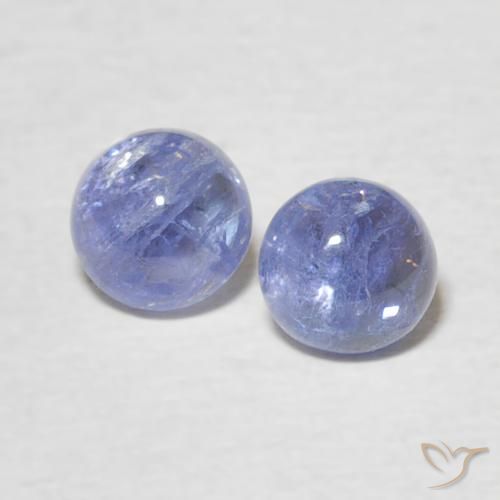 1,23 ct de tanzanita azul solta, corte redondo de 5,2 mm da Tanzânia, Photo A