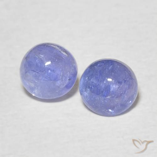 1,27 ct de tanzanita azul solta, corte redondo de 5,1 mm da Tanzânia, Photo A