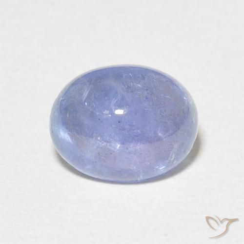 3.65ct Natural Azul púrpura claro Tanzanita, oval, Transparente
