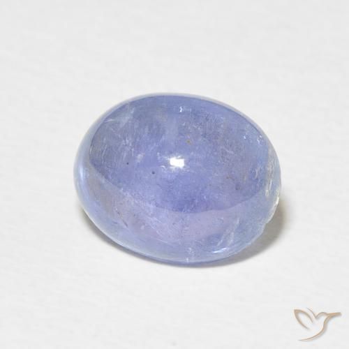 Tanzanita Azul púrpura claro Natural 3.65ct, oval, Transparente