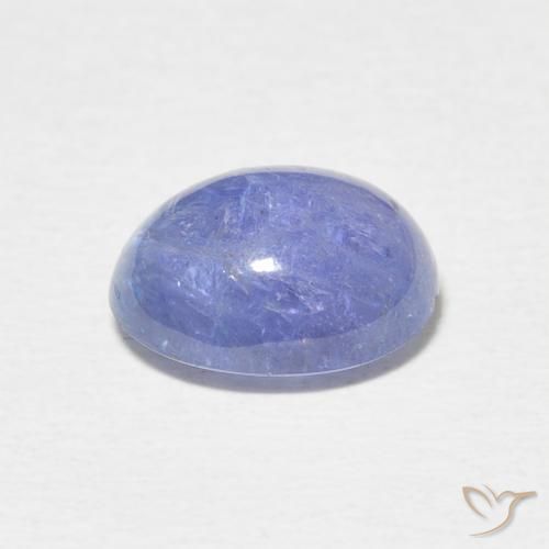 Tanzanita Azul púrpura claro Natural 3.65ct, oval, Transparente