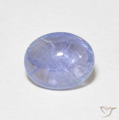 3.01ct Natural Azul púrpura claro Tanzanita, oval, Transparente