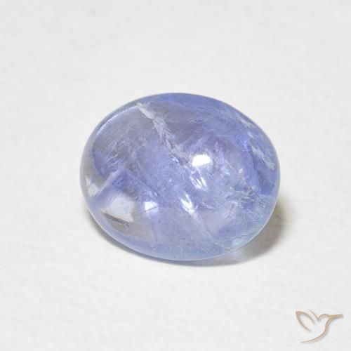 Tanzanita Azul púrpura claro Natural 3.01ct, oval, Transparente