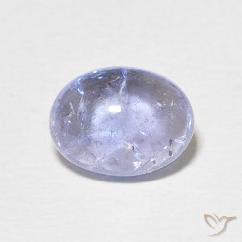 3.51ct Natural Azul púrpura claro Tanzanita, oval, Transparente