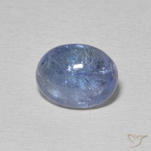 3.34ct Natural Azul púrpura claro Tanzanita, oval, Transparente