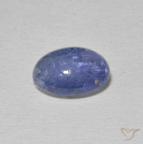 Tanzanita Azul púrpura claro Natural 3.34ct, oval, Transparente