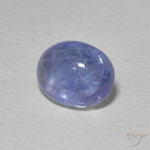 Tanzanita Azul Violeta Intenso Natural 3.74ct, oval, Transparente