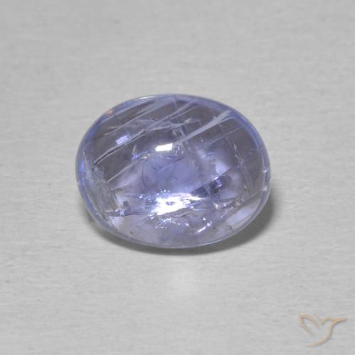 3.25ct Natural azul intenso Tanzanita, oval, Transparente