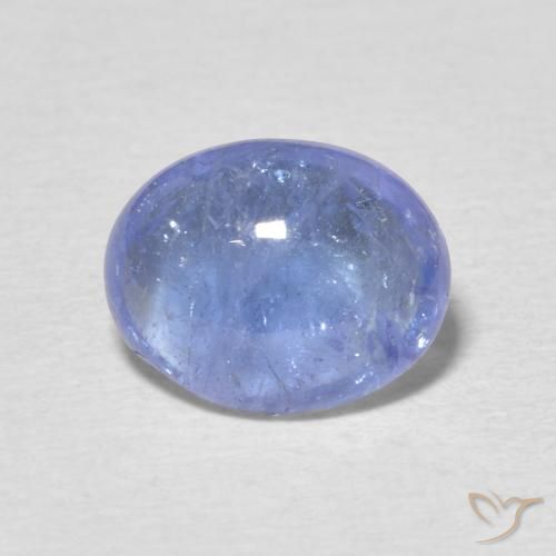 2.89ct Natural Azul púrpura claro Tanzanita, oval, Transparente