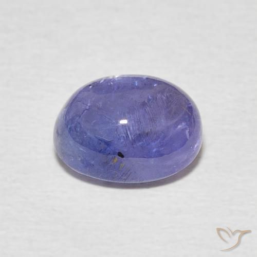 Tanzanita Azul Violeta Intenso Natural 3.22ct, oval, Transparente