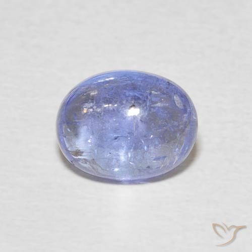 2.50ct Natural Azul púrpura claro Tanzanita, oval, Transparente