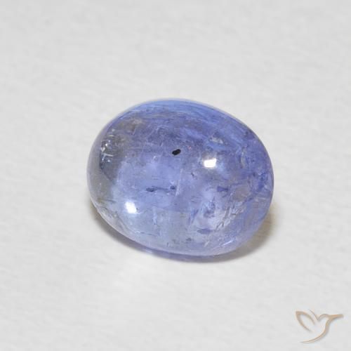 Tanzanita Azul púrpura claro Natural 2.50ct, oval, Transparente